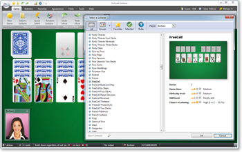 SolSuite Solitaire - Select a Solitaire - Click to enlarge